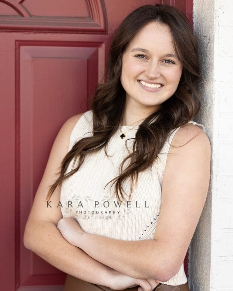 Woodlands TX Christian Academy Senior during her senior session with Kara Powell Photography.