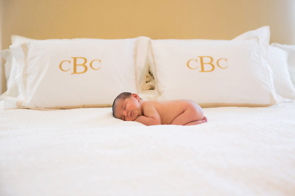 The Woodlands TX baby boy newborn during his in-home newborn session