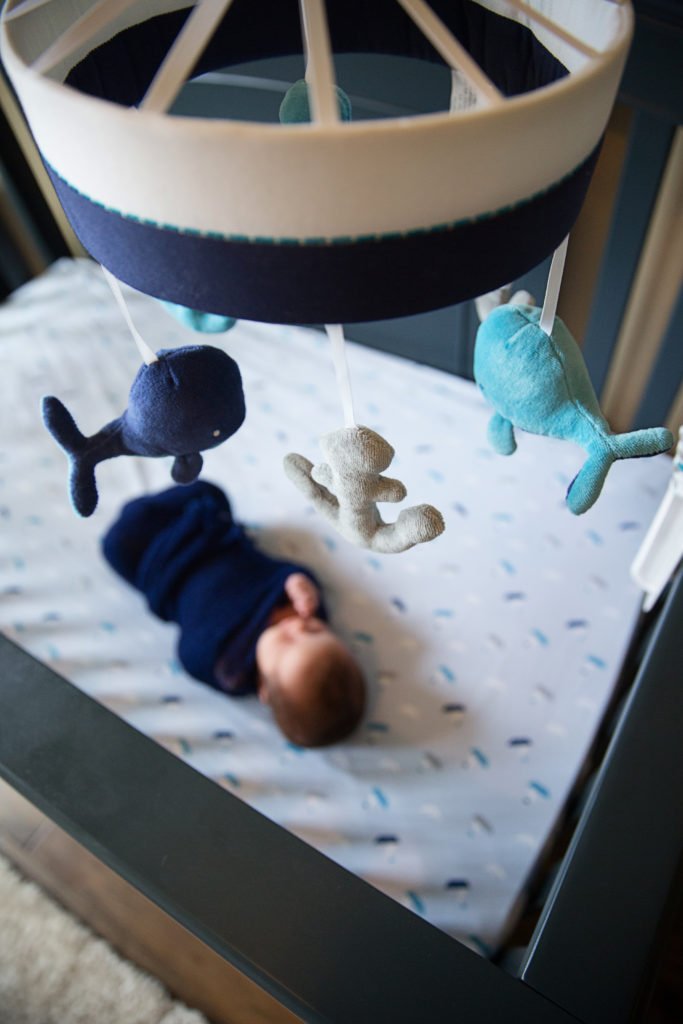 Cypress TX baby boy newborn during his in-home newborn session
