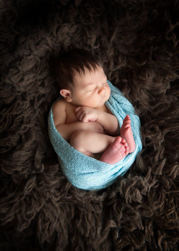 The Woodlands TX baby boy newborn during his in-home newborn session