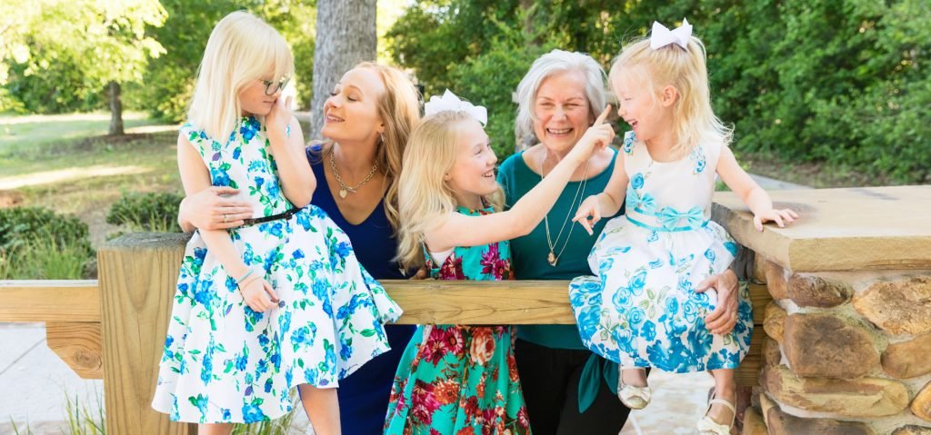 Generational photo with all girls in Woodlands TX
