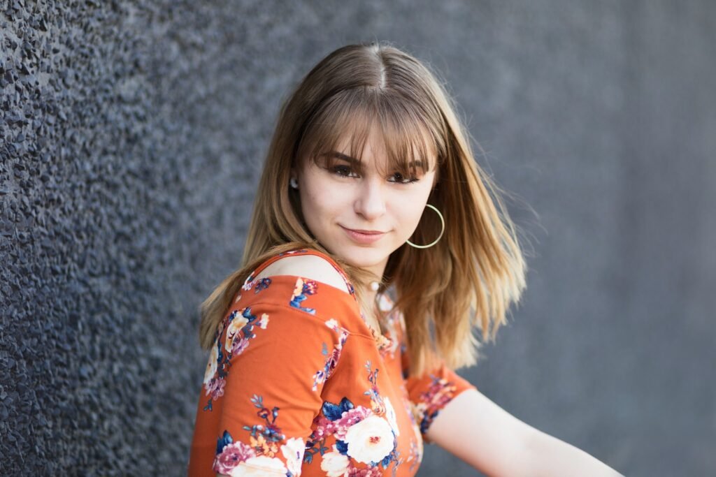 Senior girl downtown Houston TX