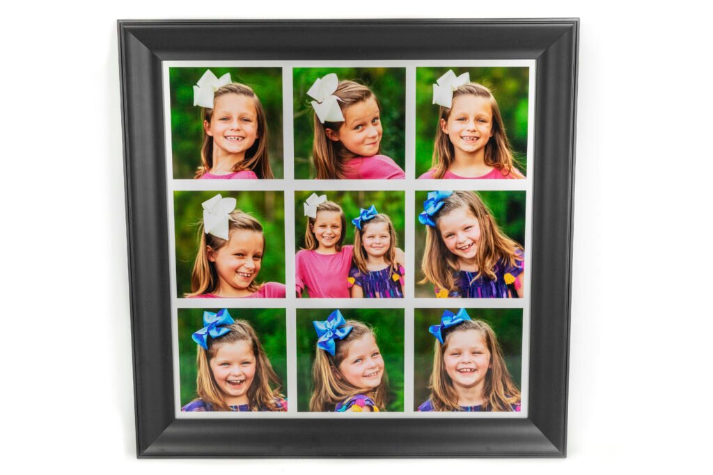Framed 9 photo collage Kara Powell Photography