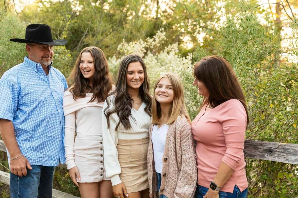 Family of 5 at Fernland In Montgomery TX fernland family photographer