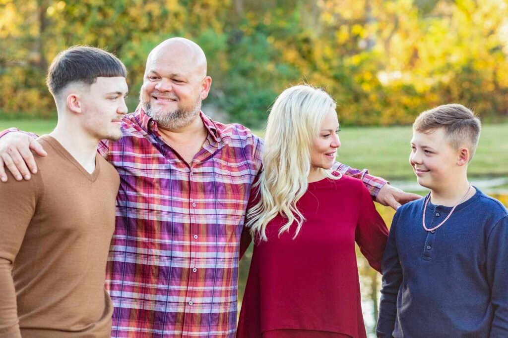 Townhall TX fall family session