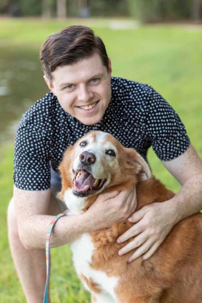 A boy and his dog