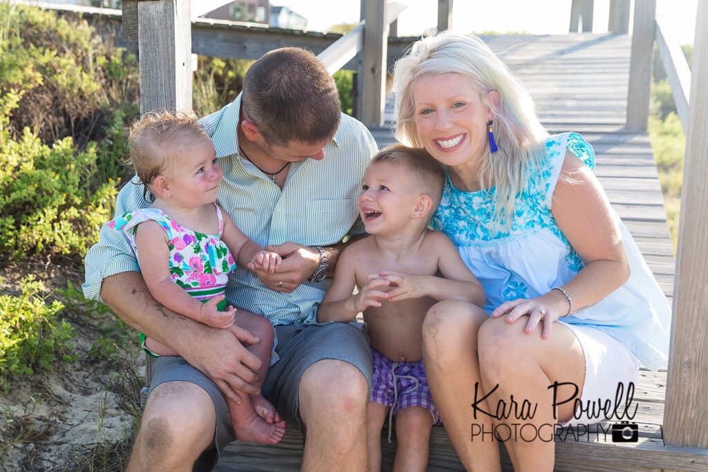 Katy TX family at Galveston beach