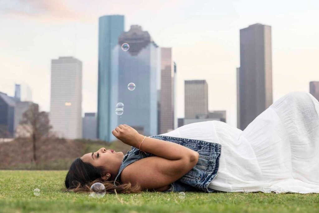 Expecting mother downtown Houston TX