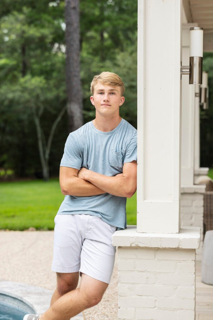 2023 Cooper senior in the Woodlands tx taken by Kara Powell Photography