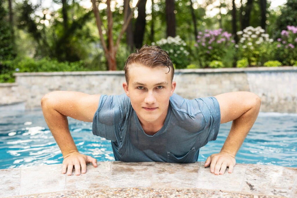 2023 Cooper senior in the Woodlands tx taken by Kara Powell Photography