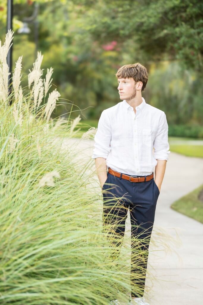 2023 Cooper senior in the Woodlands tx taken by Kara Powell Photography