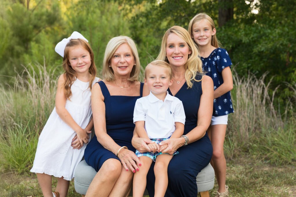 Extended family session in Conroe, TX. Example of a classic portrait done by Kara Powell Photography.